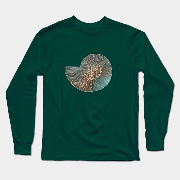 fossils and corals Long Sleeve T-Shirt by Pacesyte